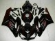Carénages Moto Honda CBR1000RR 2004-2005 - Noir Brillant Rouge Flamme