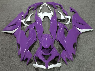 Carénage Moto Kawasaki ZX6R 2019-2022 - Blanc Violet Vendre