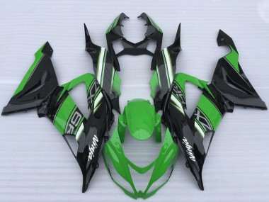 Carénages Moto Kawasaki ZX6R 2013-2018 - Vert Noir Blanc Vendre
