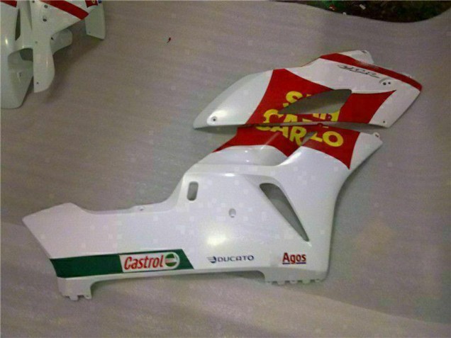 Carénages Moto Honda CBR1000RR 2004-2005 - Blanc Rouge Jaune San Carlo 58