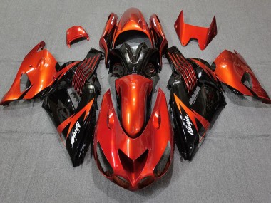 Carénages Moto Kawasaki ZX14R 2006-2011 - Rouge Noir Brillant Vendre