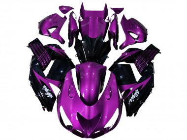 Carénages Moto Kawasaki ZX14R 2006-2011 - Violet Noir Brillant Blanc Ninja Vendre
