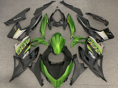 Carénages Moto Kawasaki Ninja 400 2018-2024 - Vert Noir Or OEM Style Vendre
