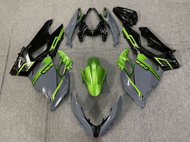 Carénages Moto Kawasaki Ninja 400 2018-2024 - Vert Nardo Gris Noir Brillant Vendre