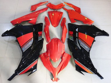 Carénage Moto Kawasaki Ninja 300 2013-2024 - Rouge Noir Vendre
