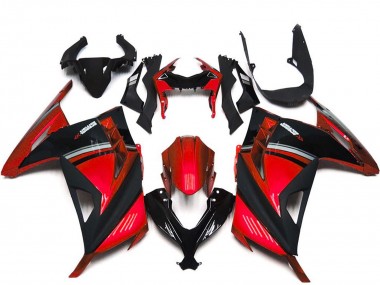 Carénages Moto Kawasaki Ninja 300 2013-2024 - Rouge Noir Vendre