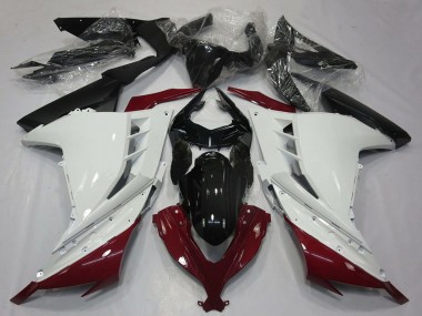 Carénages Moto Kawasaki Ninja 300 2013-2017 - Blanc Rouge Marron Noir Vendre