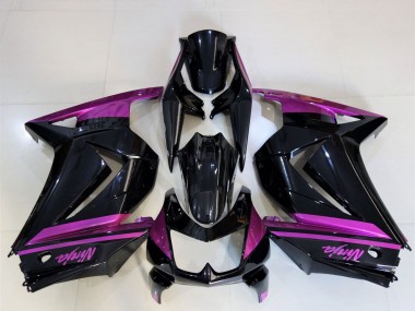 Carénages Moto Kawasaki Ninja 250 2008-2012 - Noir Brillant Violet Vendre