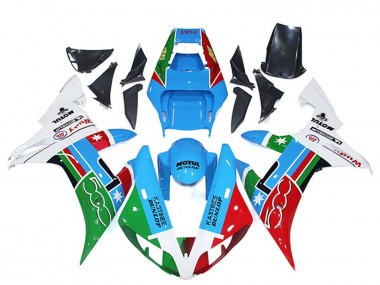 Carénages Moto Yamaha R1 2002-2003 - Blanc Bleu Rouge Vert Motul Michelin Dunlop Vendre