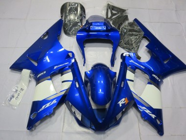 Carénages Moto Yamaha R1 2000-2001 - Bleu Blanc Vendre
