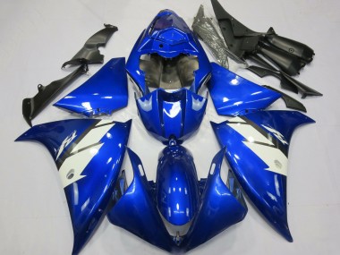 Carénages Moto Yamaha R1 2012-2014 - Bleu Blanc Vendre