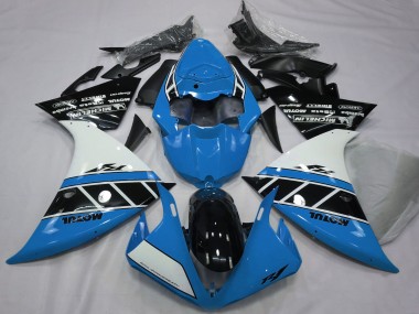 Carénages Moto Yamaha R1 2012-2014 - Bleu Blanc Noir Brillant Vendre