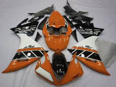 Carénages Moto Yamaha R1 2012-2014 - Orange Blanc Noir Brillant Vendre