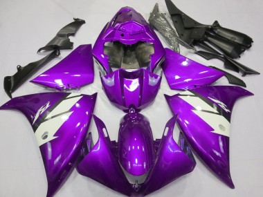 Carénages Moto Yamaha R1 2012-2014 - Violet Blanc Vendre