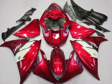 Carénages Moto Yamaha R1 2012-2014 - Rouge Blanc Vendre