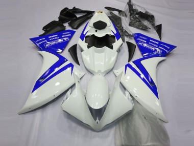 Carénages Moto Yamaha R1 2012-2014 - Blanc Bleu Vendre