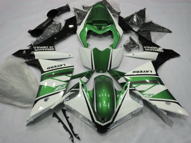 Carénages Moto Yamaha R1 2007-2008 - Blanc Vert Noir Vendre