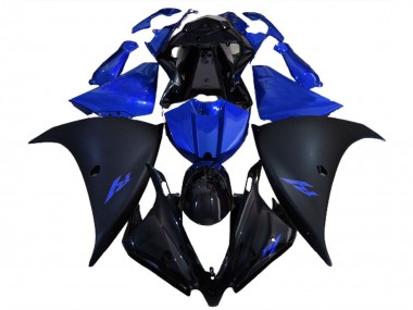 Carénages Moto Yamaha R1 2012-2014 - Noir Brillant Noir Mat Bleu Vendre