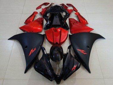 Carénage Moto Yamaha R1 2012-2014 - Noir Brillant Noir Mat Rouge Vendre