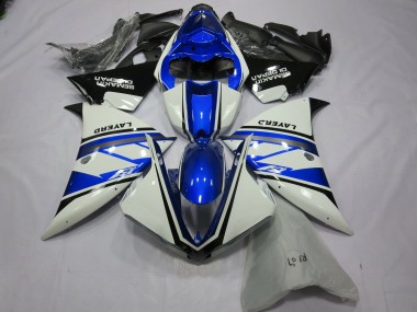 Carénages Moto Yamaha R1 2012-2014 - Blanc Bleu Noir Layerd Semakin Didepan Vendre
