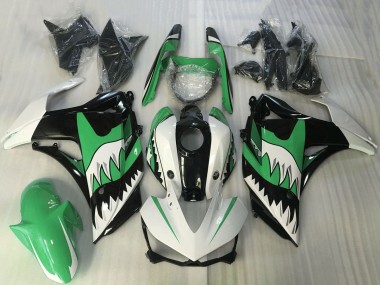Carénage Moto Yamaha R3 2015-2018 - Blanc Vert Noir Requin Vendre