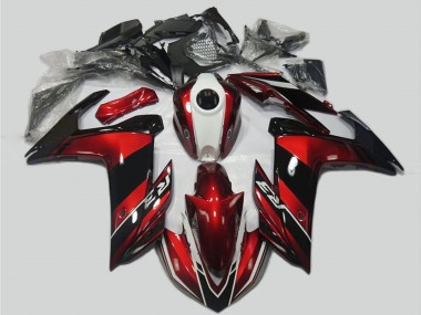 Kits Carénage Moto Yamaha R3 2015-2018 - Rouge Blanc Noir Brillant Vendre