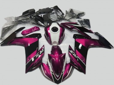Kits Carénage Moto Yamaha R3 2015-2018 - Violet Blanc Noir Brillant Vendre