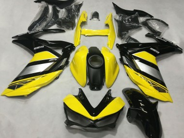 Carénages Moto Yamaha R3 2015-2018 - Jaune Argent Noir Brillant Vendre