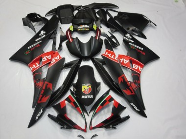 Carénages Moto Yamaha R6 2006-2007 - Noir Mat Rouge Abarth Motul Michelin Vendre