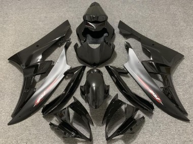 Carénages Moto Yamaha R6 2006-2007 - Noir Brillant Argent Vendre