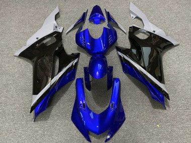 Carénages Moto Yamaha R6 2017-2023 - Gris Bleu Noir Brillant Vendre