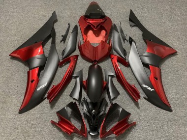 Carénages Moto Yamaha R6 2008-2016 - Rouge Noir Mat Vendre