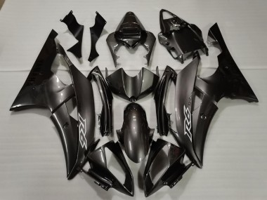 Carénages Moto Yamaha R6 2008-2016 - Noir Brillant Blanc Décalque Vendre