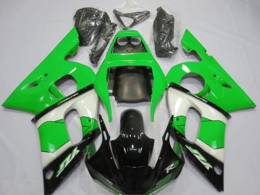 Carénage Moto Yamaha R6 1998-2002 - Vert Blanc Noir Brillant Vendre