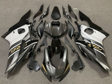 Carénages Moto Yamaha R6 2017-2023 - Blanc Gris Noir Brillant Or Vendre