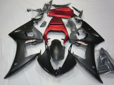 Carénages Moto Yamaha R6 2003-2004 - Rouge Noir Mat Vendre