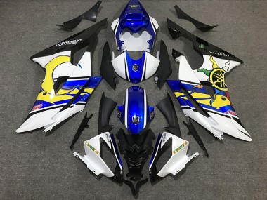 Carénage Moto Yamaha R6 2008-2016 - Blanc Bleu Noir Jaune Vendre