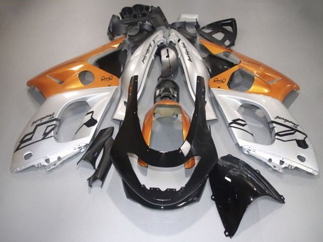 Carénages Moto Yamaha YZF600R Thundercat 1996-2007 - Argent Orange Noir