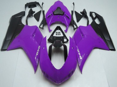 Carénages Moto Ducati 848 2007-2014 - Violet Noir Mat Vendre