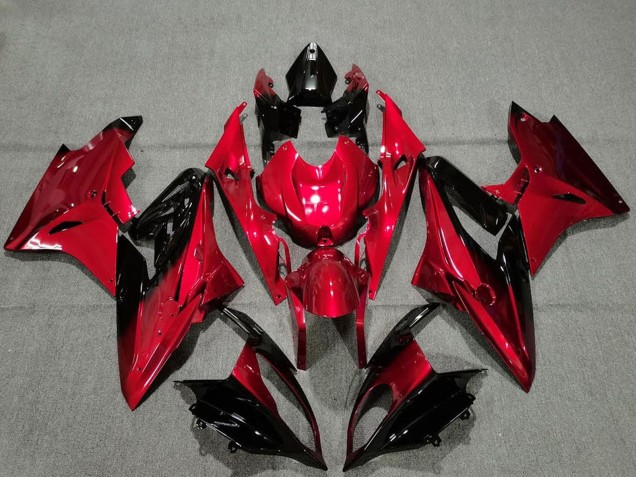 Carénages Moto BMW S1000RR 2009-2014 - Rouge Noir Brillant