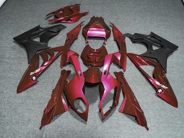 Kits Carénage Moto BMW S1000RR 2009-2014 - Rouge Noir Mat Vendre