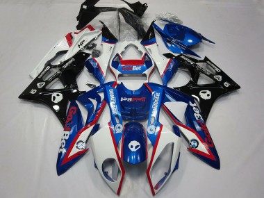 Carénages Moto BMW S1000RR 2009-2014 - Blanc Rouge Bleu Noir Brillant OrBet HP Vendre