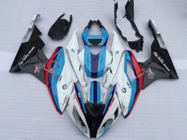 Carénages Moto BMW S1000RR 2009-2014 - Blanc Rouge Bleu Clair Noir Brillant OEM Style Vendre