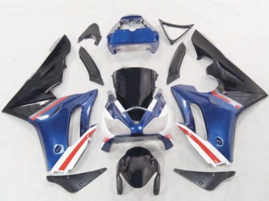 Carénages Moto Triumph Daytona 675 2006-2008 - Bleu Blanc Rouge Noir Brillant Vendre