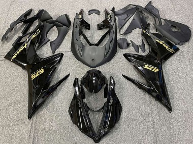 Carénages Moto Triumph Daytona 675 2013-2016 - Noir Brillant Or Décalque Vendre