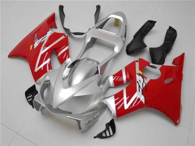 Kits Carénages Moto Honda CBR600 F4i 2001-2003 - Argent Rouge Vendre
