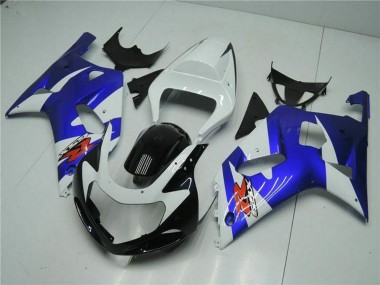 Carénages Moto Suzuki GSXR 600/750 2001-2003 - Blanc Bleu Noir Vendre