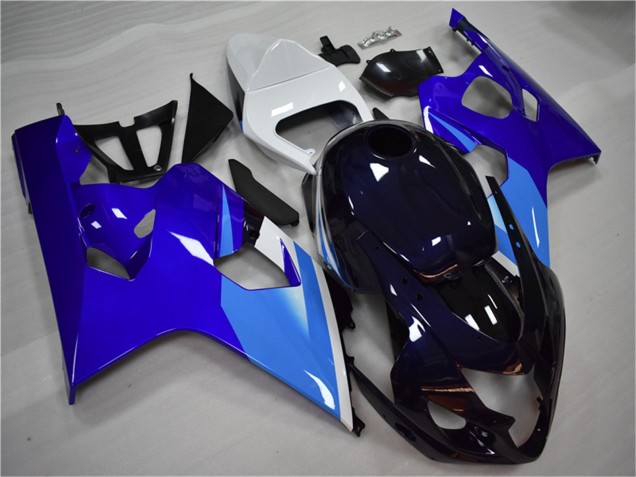 Carénage Moto Suzuki GSXR 600/750 2004-2005 - Blanc Bleu Noir