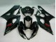 Carénage Moto Suzuki GSXR 1000 2005-2006 - Noir Brillant Noir Mat Rouge