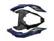 Carénages Moto Kawasaki Ninja 500 EX500R 2024-2026 - Bleu Blanc Jaune Argent Noir